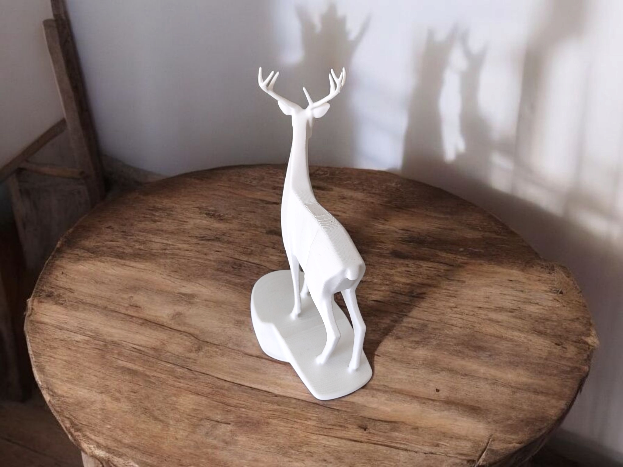 Minimalist Deer Sculpture - Display View